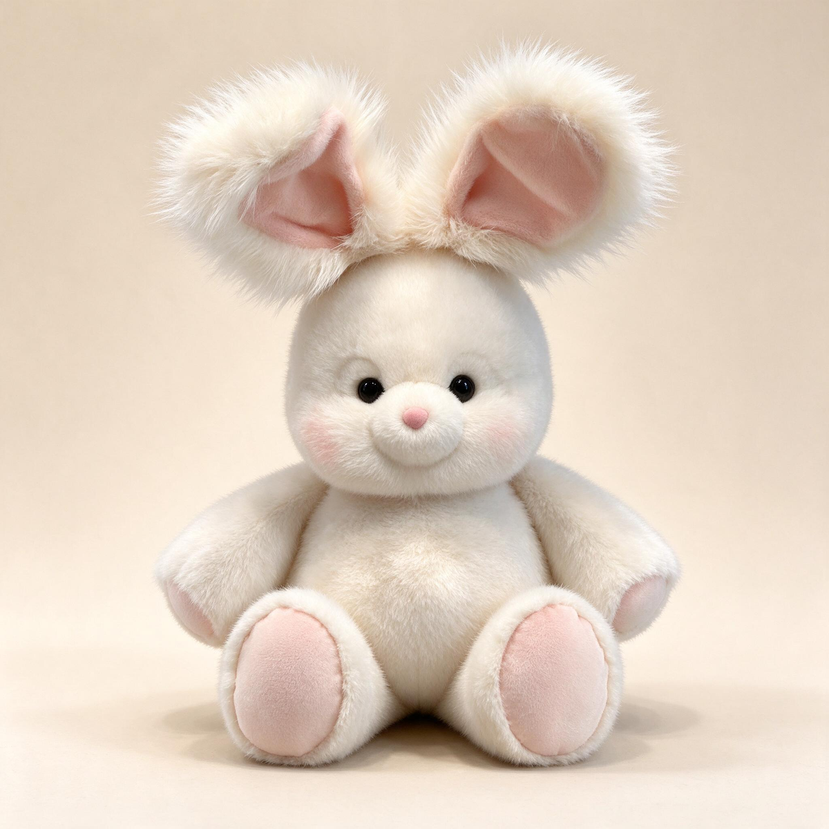 Hoppy Angora Bunny Plush