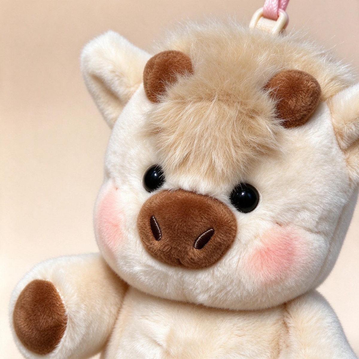 Moo Moo Highland Cow Keychain
