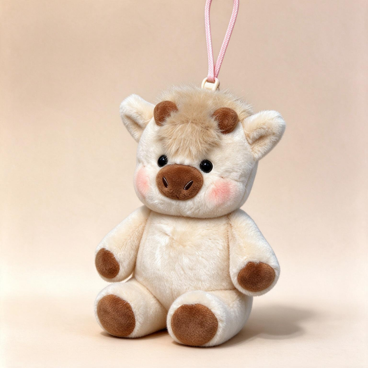 Moo Moo Highland Cow Keychain