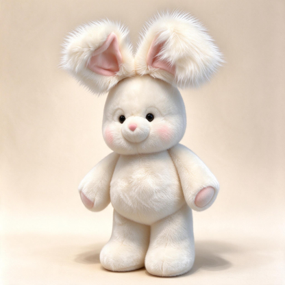 Hoppy Angora Bunny Plush