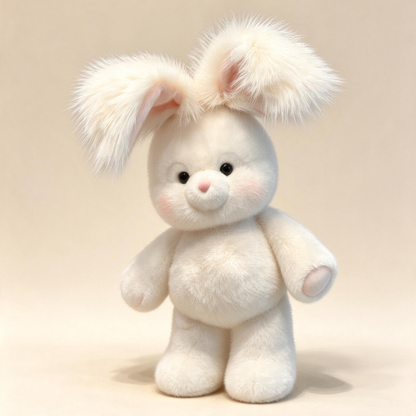 Hoppy Angora Bunny Plush